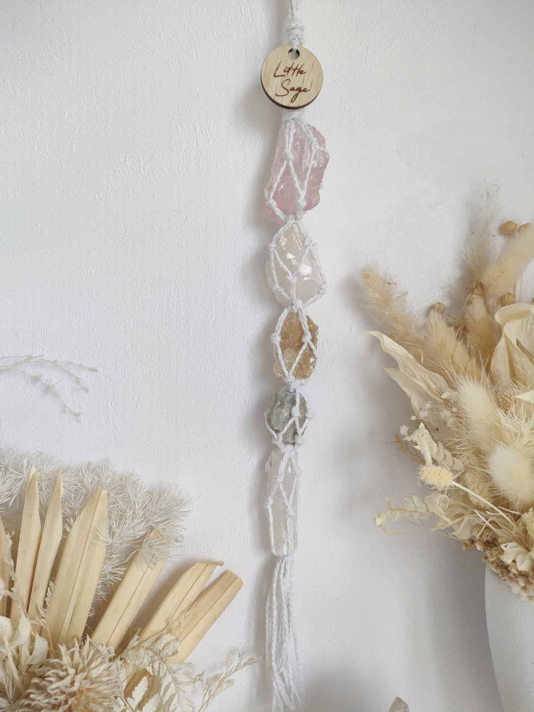Rose Quartz - White Calcite - Honey Calcite - Golden Beryl - Selenite Petite
