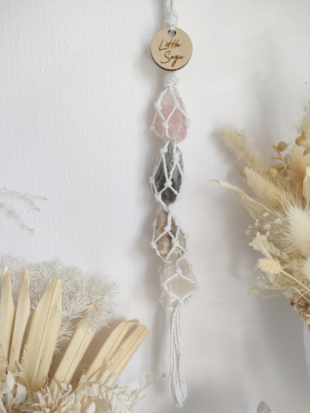 Rose Quartz - Golden Beryl - Cream Moonstone - White Calcite Petite