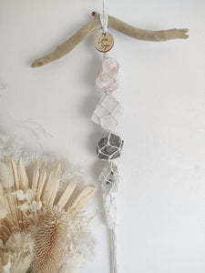 Rose Quartz - Mangago Calcite - Spinel Matrix - Moonstone - Selenite