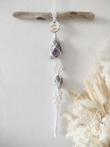 Amethyst - Clear Quartz - Labradorite - White Calcite
