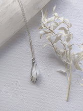 Load image into Gallery viewer, Clear Quartz Silver Chain
