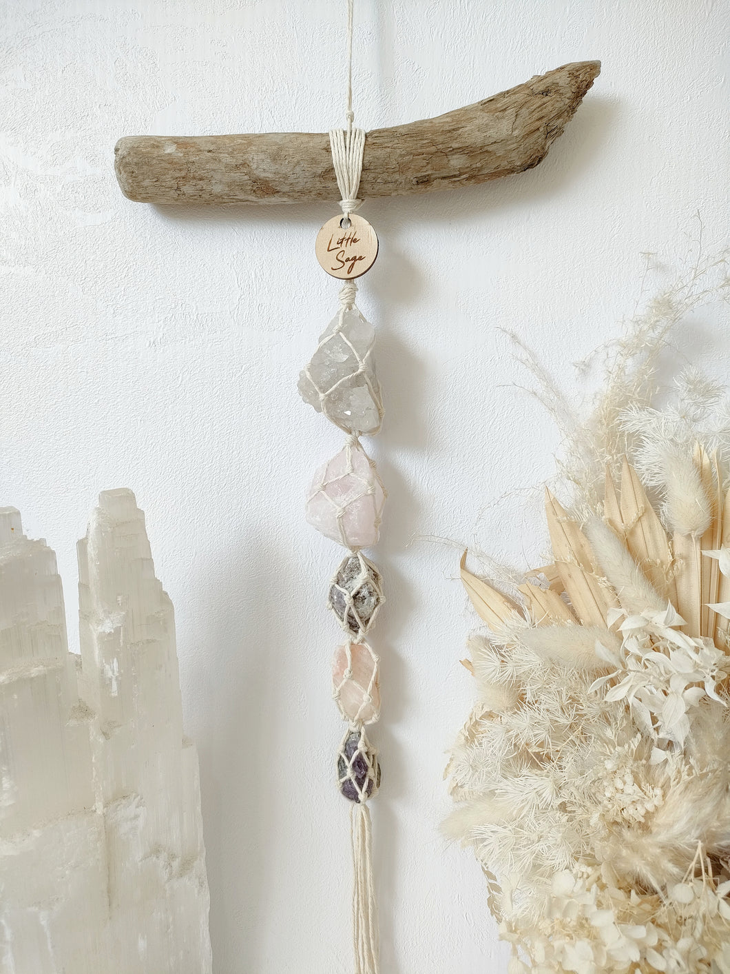 Clear Quartz - Rose Quartz - Lepidolite - Peach Calcite - Amethyst
