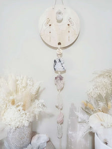 Moonstone - Lepidolite - Clear Quartz - Rose Quartz - Selenite Line Art Clear Quartz Generator