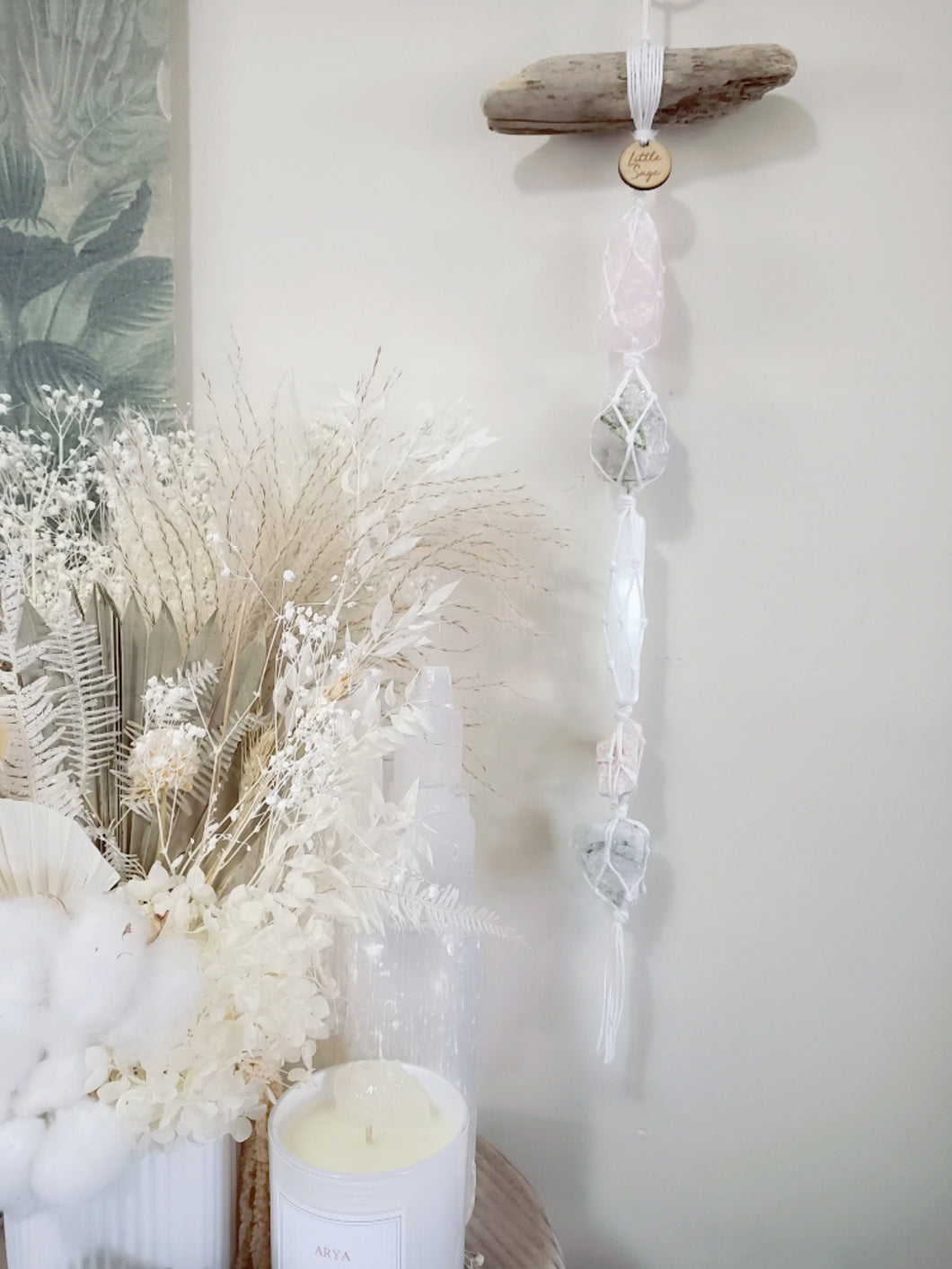 Rose Quartz - Sunstone - Selenite - Green Tourmaline - Moonstone