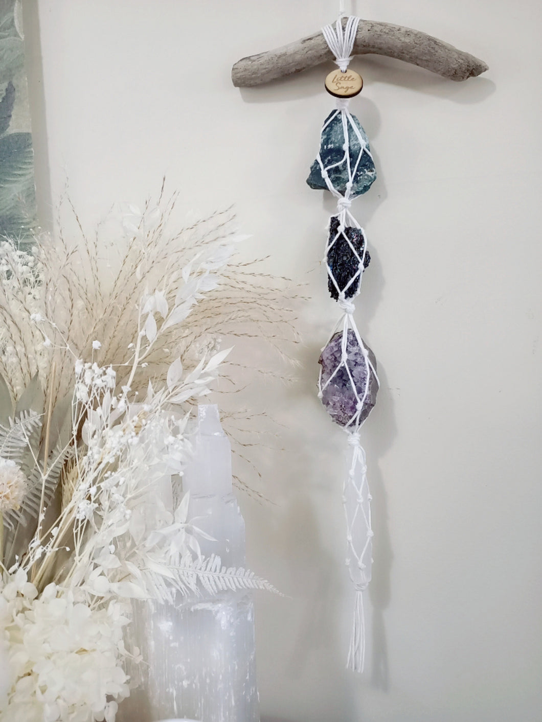 Amethyst - Hematite Rainbow - Selenite - Moonstone