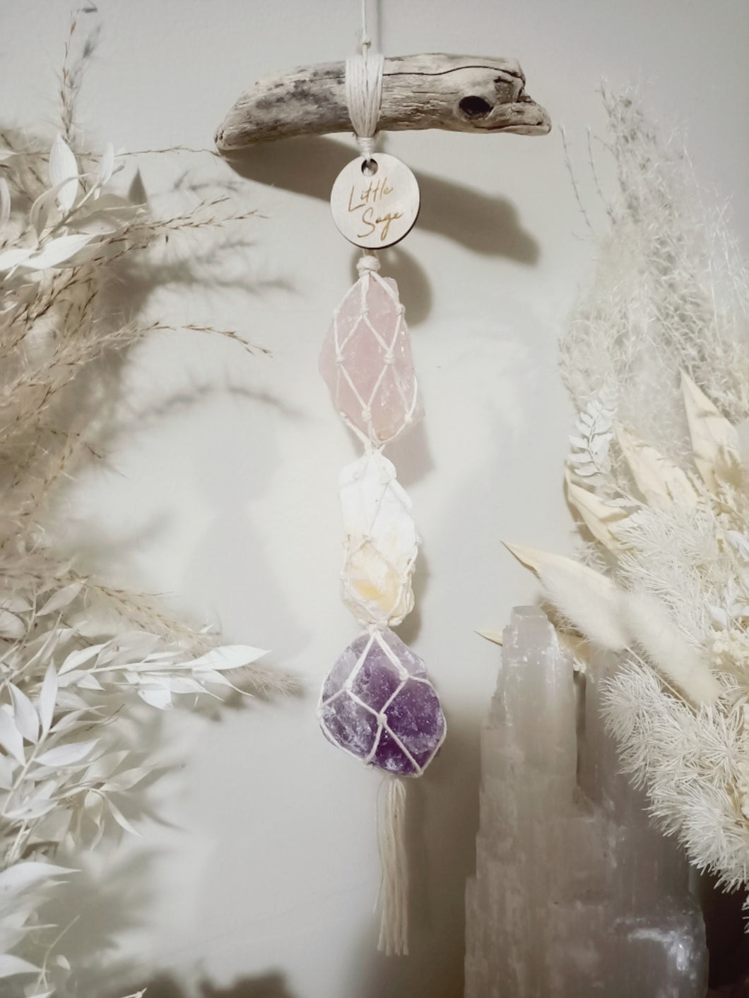 Rose Quartz - Calcite - Amethyst
