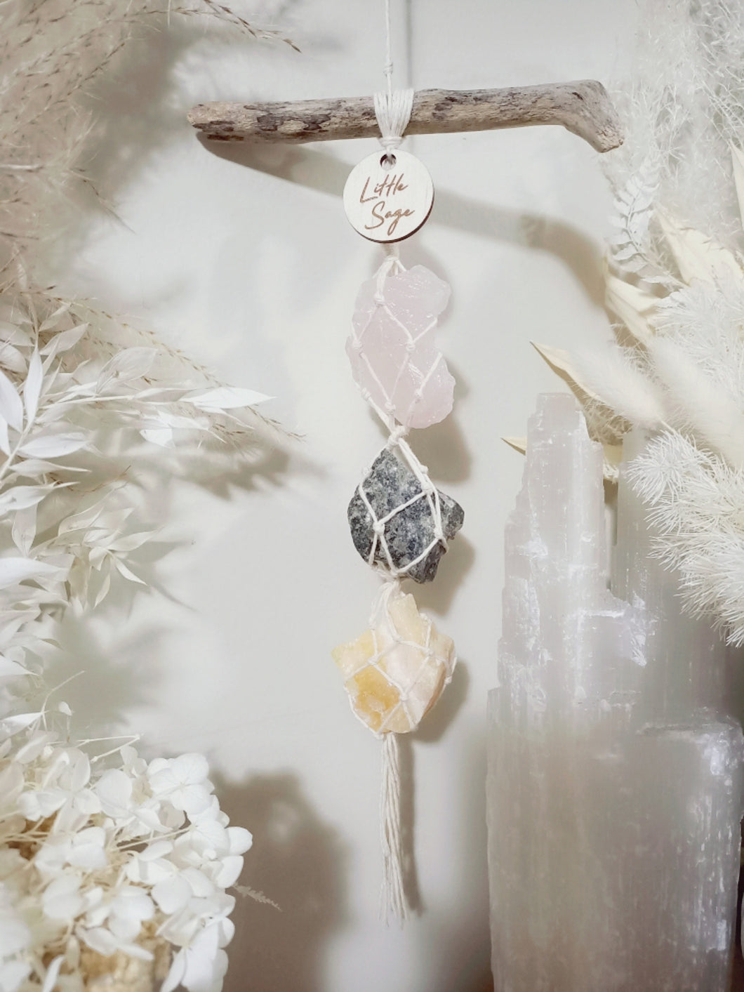 Rose Quartz - Spinel Matrix - Calcite