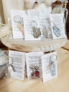 Wrapped Crystal Keyring