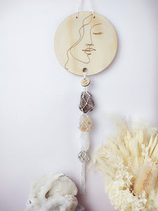 • Perfectly Imperfect • Spinel Matrix - White Calcite - Kyanite - Golden Beryl Line Art