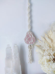 Rose Quartz - Crystal Cord Droplet