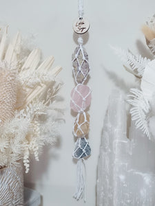Tanzurine - Rose Quartz - Calcite - Blue Quartz Petite Droplet